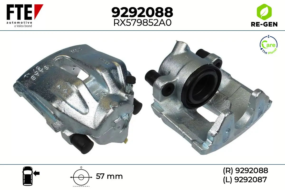 Bremssattel Vorderachse rechts FTE 9292088