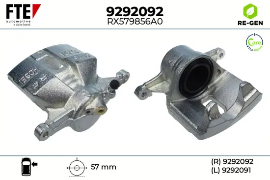 Bremssattel Vorderachse rechts FTE 9292092 Bild Bremssattel Vorderachse rechts FTE 9292092