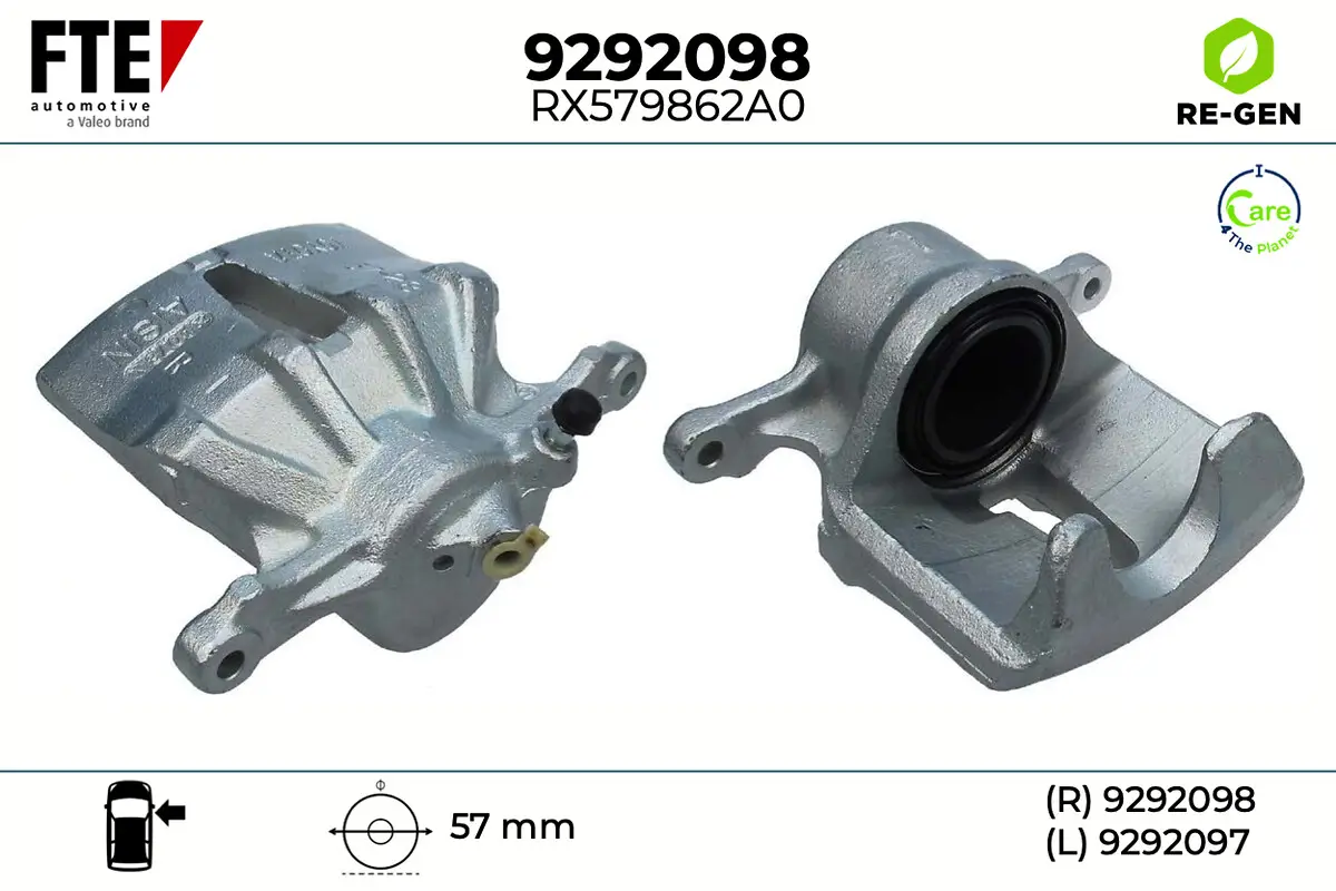 Bremssattel Vorderachse rechts FTE 9292098