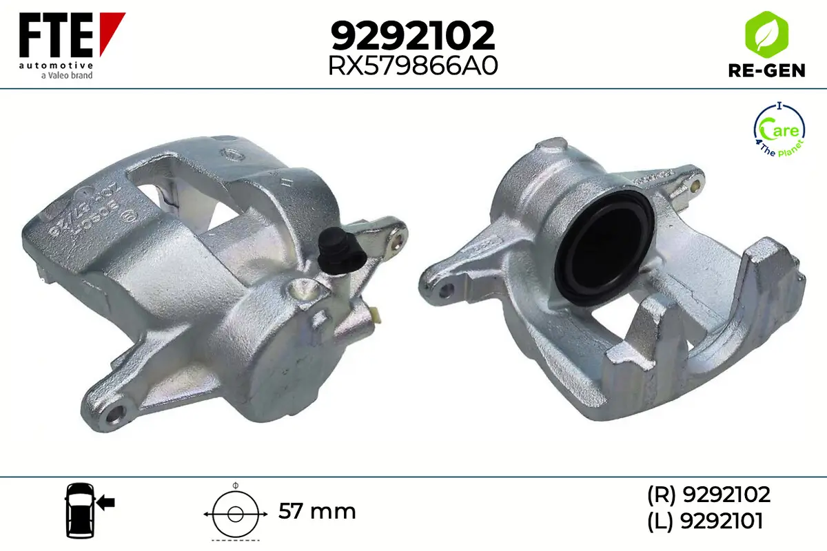 Bremssattel Vorderachse rechts FTE 9292102