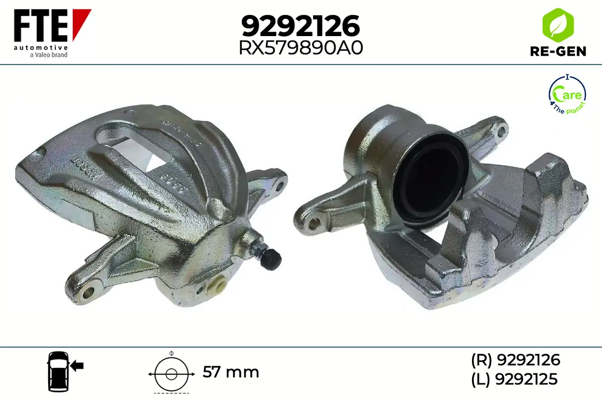 Bremssattel Vorderachse rechts FTE 9292126