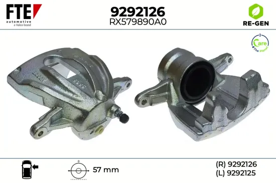 Bremssattel Vorderachse rechts FTE 9292126 Bild Bremssattel Vorderachse rechts FTE 9292126