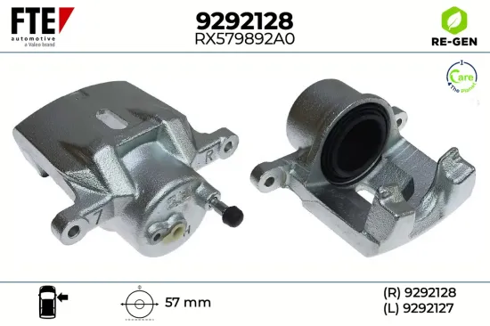 Bremssattel Vorderachse rechts FTE 9292128 Bild Bremssattel Vorderachse rechts FTE 9292128