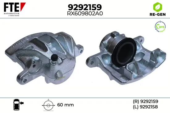 Bremssattel Vorderachse rechts FTE 9292159 Bild Bremssattel Vorderachse rechts FTE 9292159