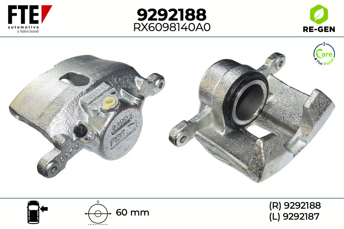Bremssattel Vorderachse rechts FTE 9292188