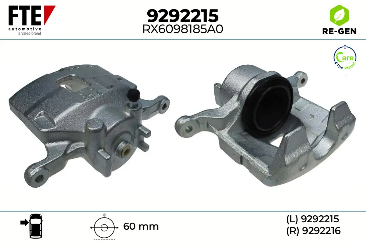 Bremssattel Vorderachse links FTE 9292215