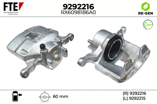 Bremssattel Vorderachse rechts FTE 9292216 Bild Bremssattel Vorderachse rechts FTE 9292216