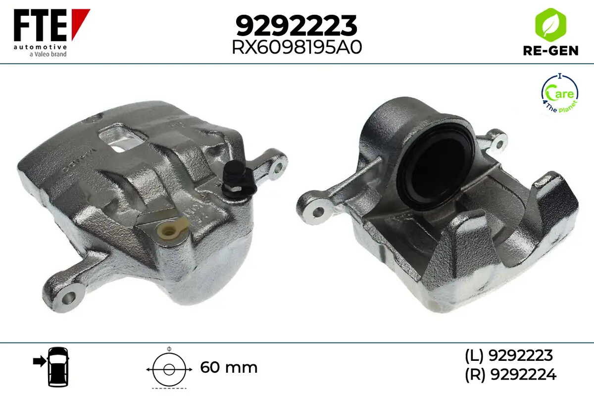 Bremssattel Vorderachse links FTE 9292223