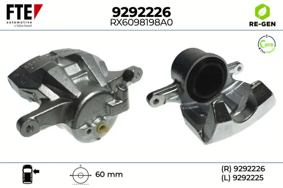 Bremssattel Vorderachse rechts FTE 9292226 Bild Bremssattel Vorderachse rechts FTE 9292226