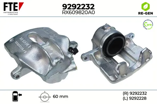 Bremssattel Vorderachse rechts FTE 9292232 Bild Bremssattel Vorderachse rechts FTE 9292232
