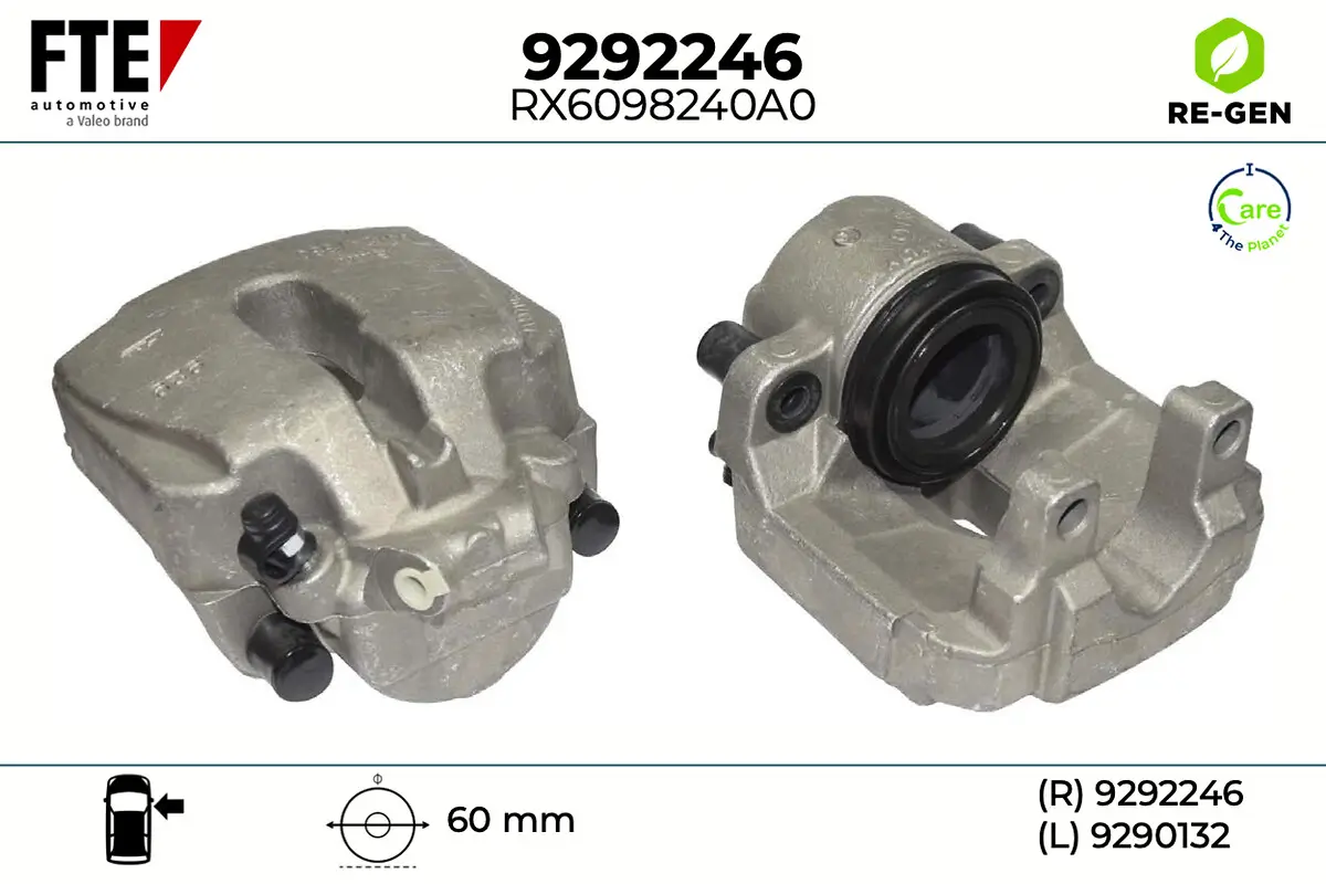 Bremssattel Vorderachse rechts FTE 9292246