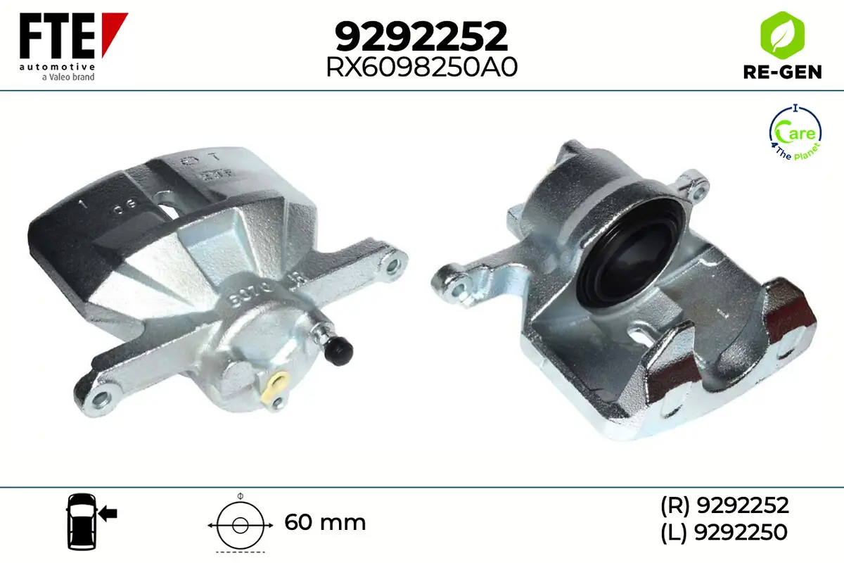 Bremssattel Vorderachse rechts FTE 9292252