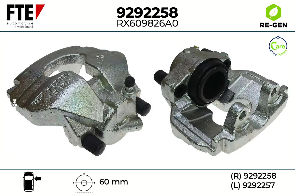 Bremssattel Vorderachse rechts FTE 9292258