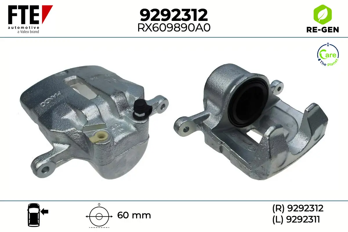 Bremssattel Vorderachse rechts FTE 9292312