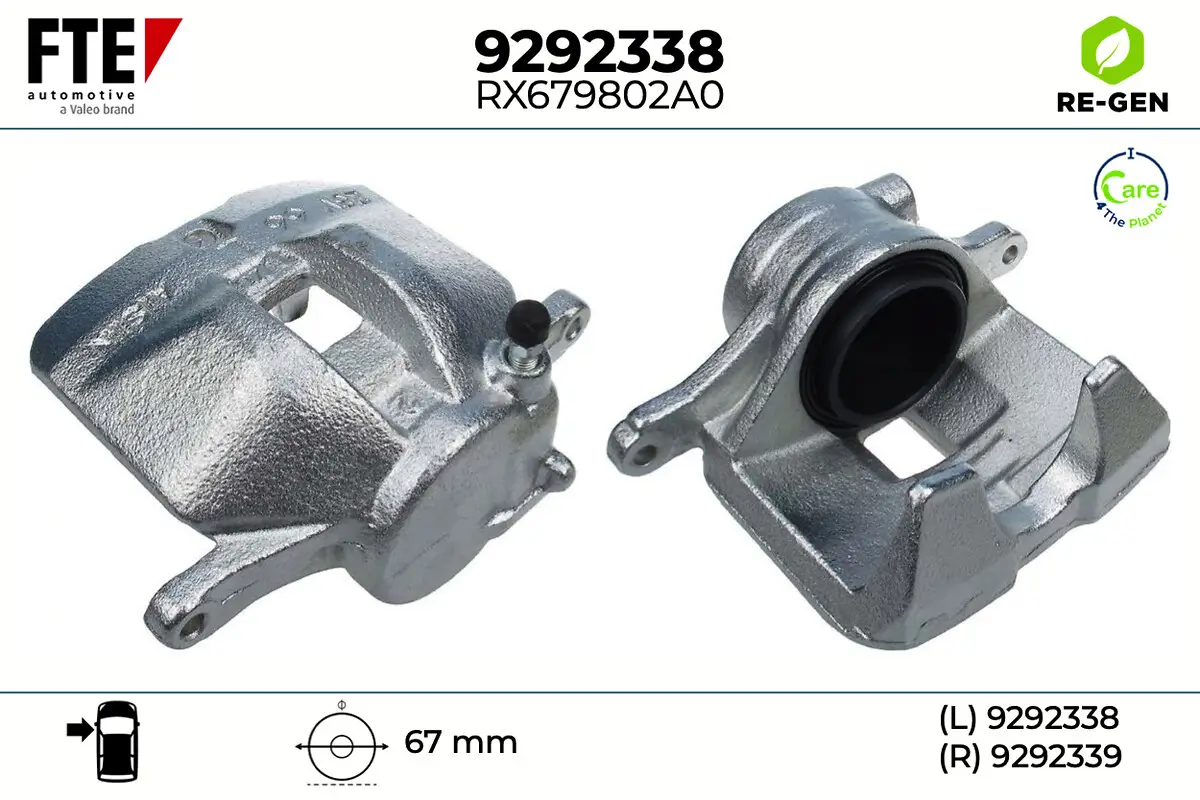 Bremssattel Vorderachse links FTE 9292338