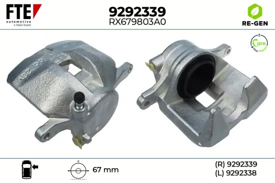 Bremssattel Vorderachse rechts FTE 9292339 Bild Bremssattel Vorderachse rechts FTE 9292339