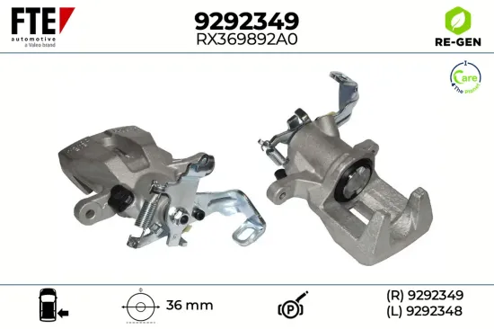 Bremssattel Hinterachse rechts FTE 9292349 Bild Bremssattel Hinterachse rechts FTE 9292349