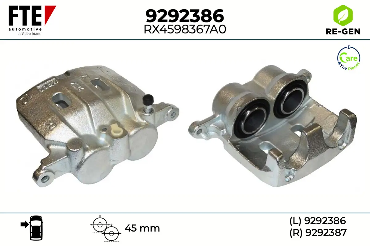 Bremssattel Vorderachse links FTE 9292386