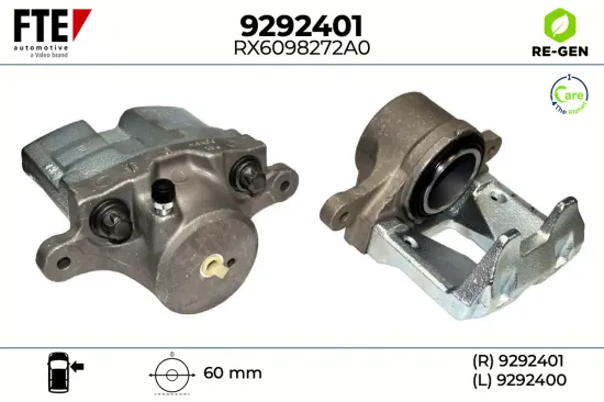 Bremssattel Vorderachse rechts FTE 9292401 Bild Bremssattel Vorderachse rechts FTE 9292401