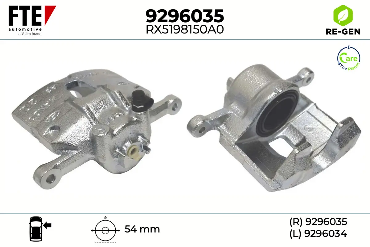 Bremssattel Vorderachse rechts FTE 9296035