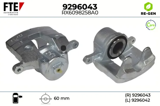 Bremssattel Vorderachse rechts FTE 9296043 Bild Bremssattel Vorderachse rechts FTE 9296043
