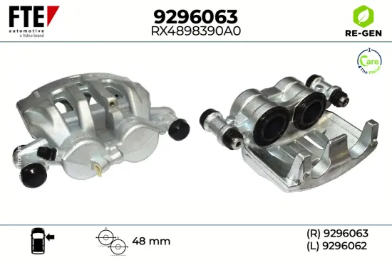 Bremssattel Vorderachse rechts FTE 9296063 Bild Bremssattel Vorderachse rechts FTE 9296063