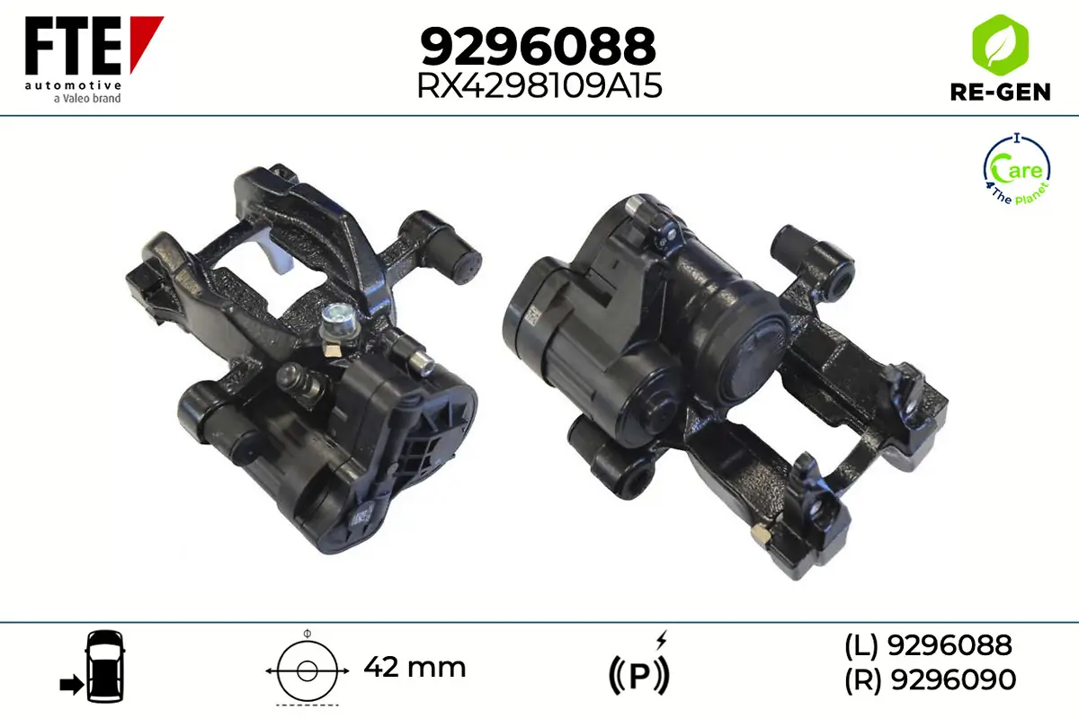 Bremssattel Hinterachse links FTE 9296088