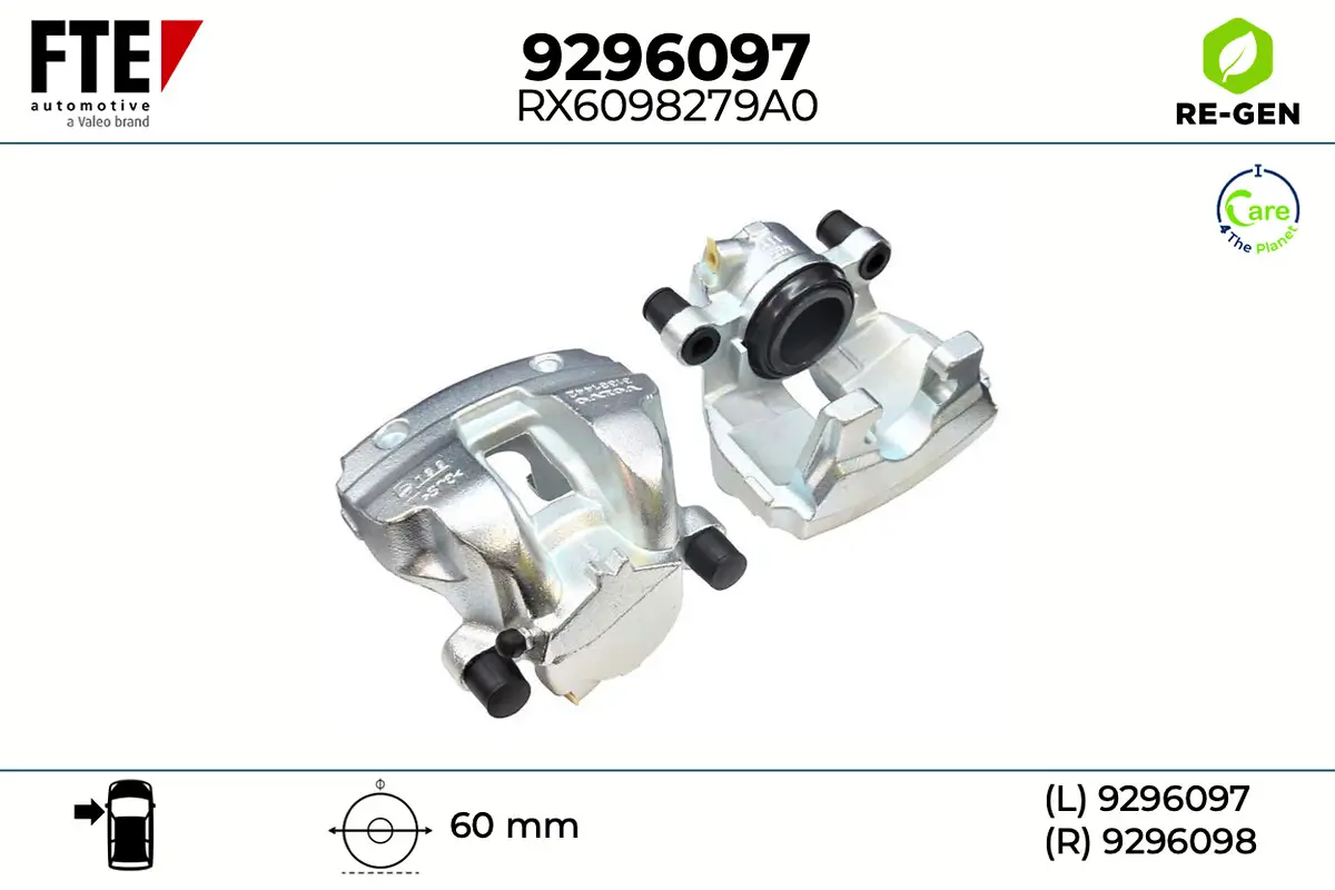 Bremssattel Vorderachse links FTE 9296097