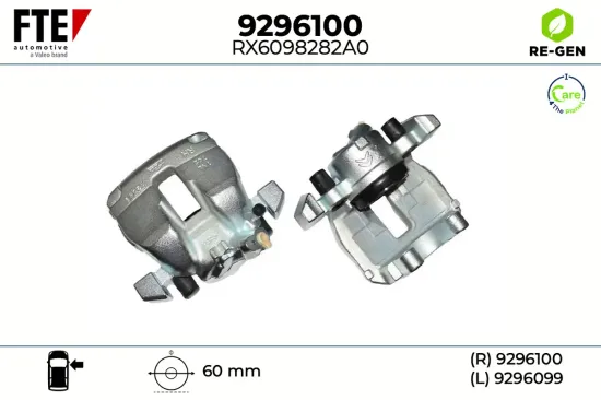 Bremssattel Vorderachse rechts FTE 9296100 Bild Bremssattel Vorderachse rechts FTE 9296100