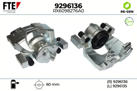 Bremssattel Vorderachse rechts FTE 9296136 Bild Bremssattel Vorderachse rechts FTE 9296136