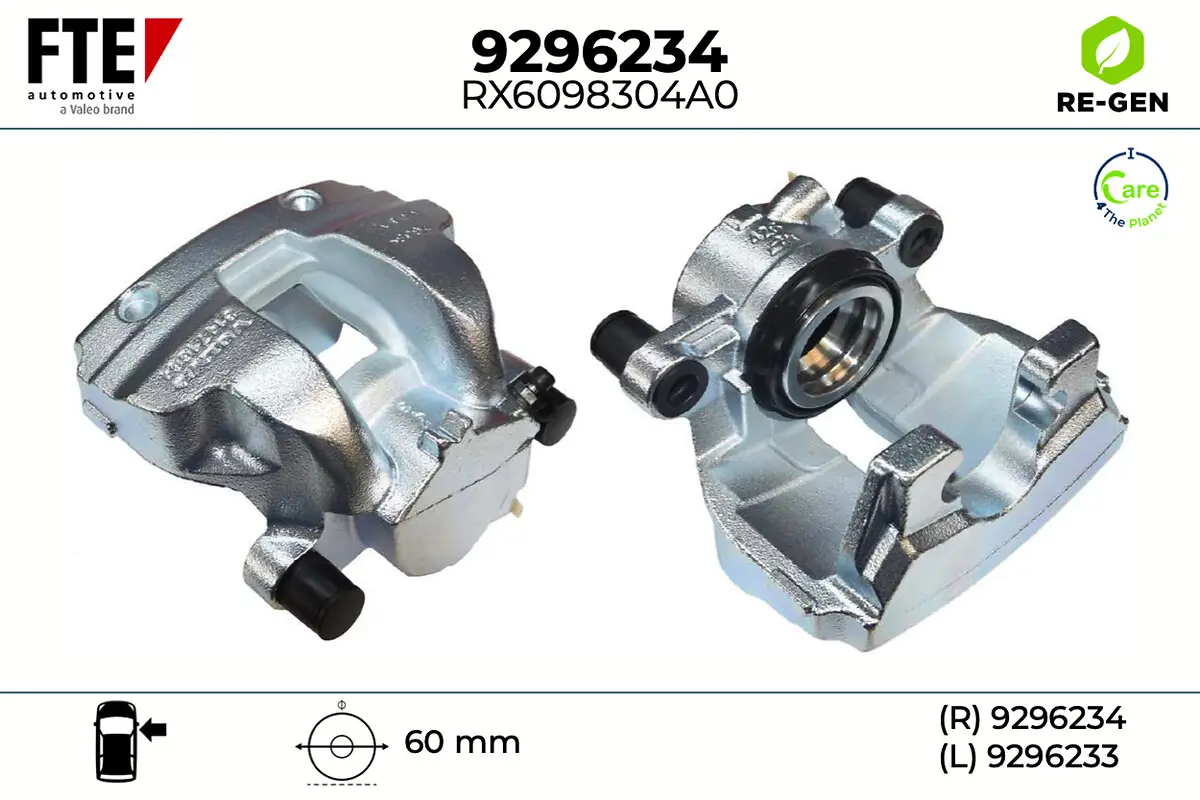 Bremssattel Vorderachse rechts FTE 9296234