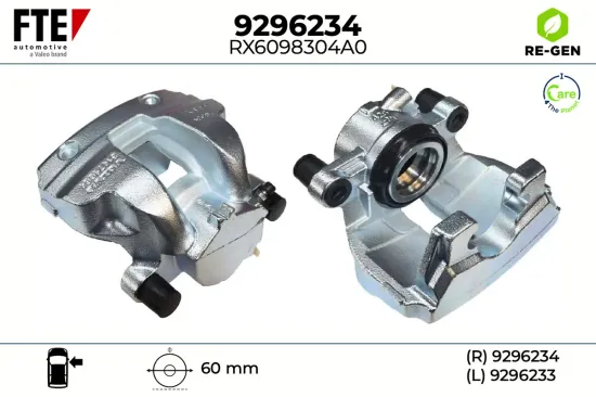 Bremssattel Vorderachse rechts FTE 9296234 Bild Bremssattel Vorderachse rechts FTE 9296234
