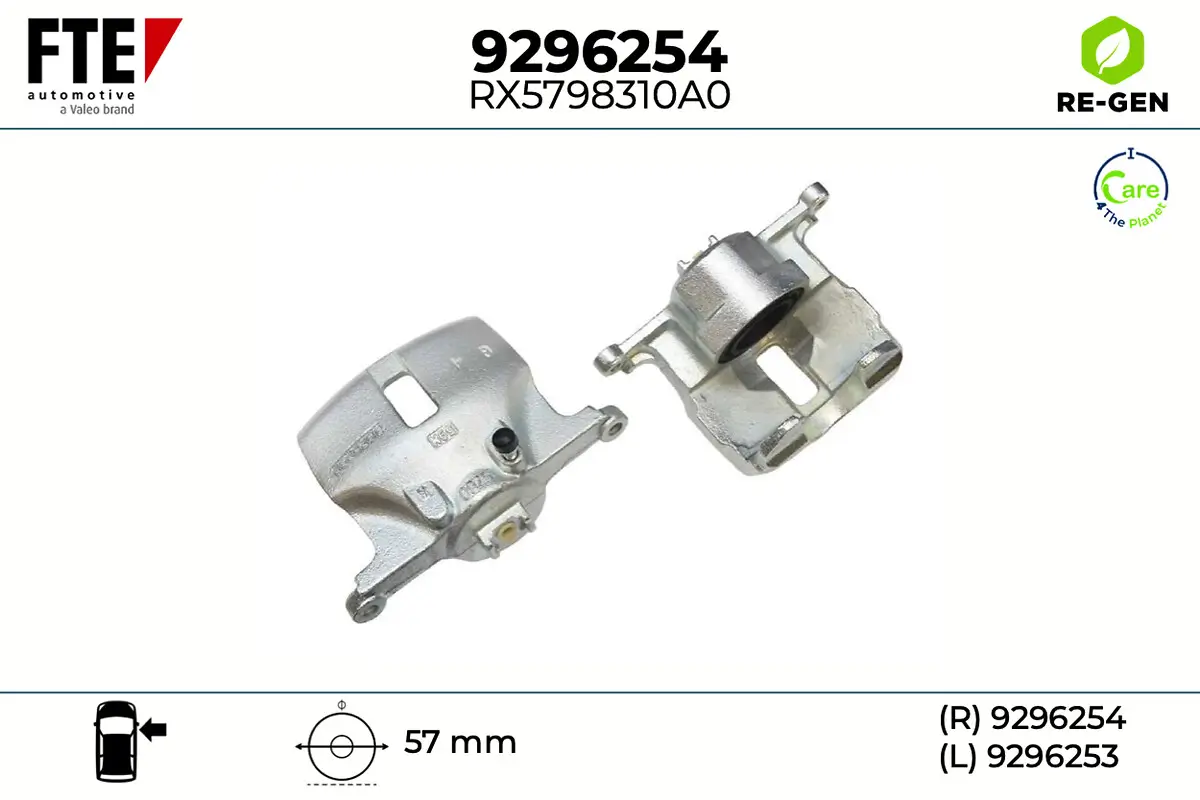 Bremssattel Vorderachse rechts FTE 9296254