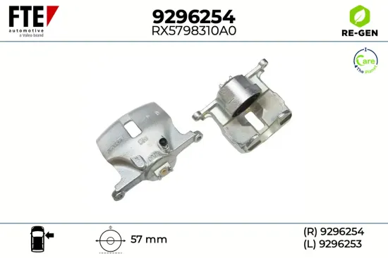 Bremssattel Vorderachse rechts FTE 9296254 Bild Bremssattel Vorderachse rechts FTE 9296254