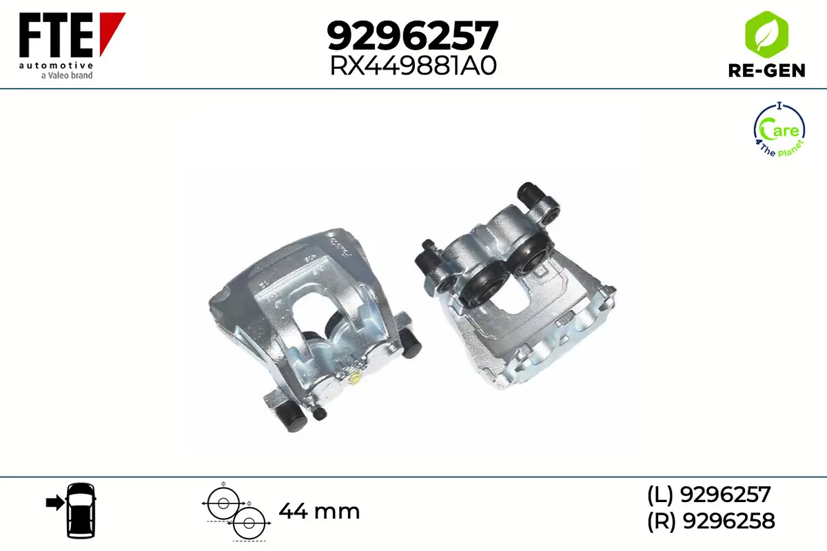 Bremssattel Vorderachse links FTE 9296257