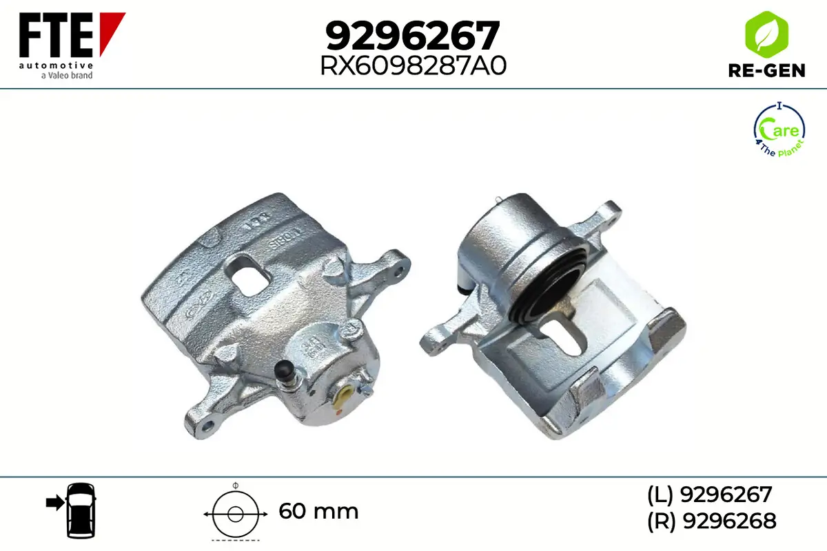Bremssattel Vorderachse links FTE 9296267