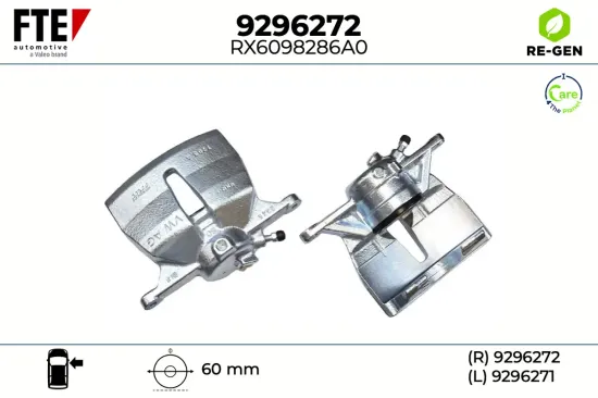 Bremssattel Vorderachse rechts FTE 9296272 Bild Bremssattel Vorderachse rechts FTE 9296272