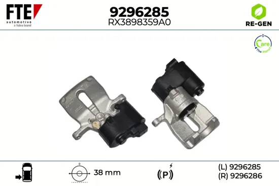 Bremssattel Hinterachse links FTE 9296285 Bild Bremssattel Hinterachse links FTE 9296285