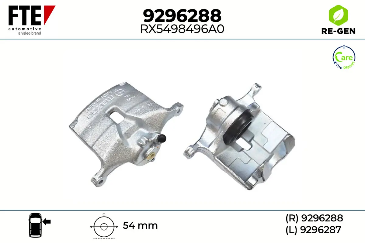 Bremssattel Vorderachse rechts FTE 9296288