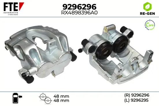 Bremssattel Vorderachse rechts FTE 9296296 Bild Bremssattel Vorderachse rechts FTE 9296296