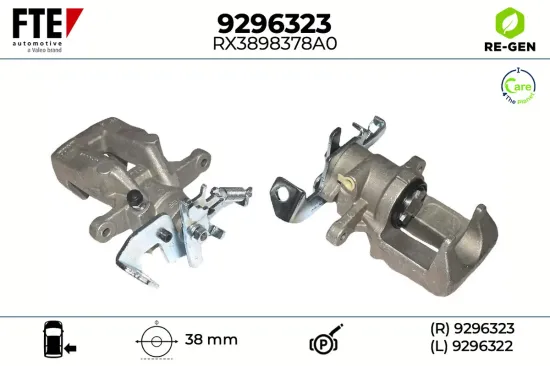 Bremssattel Hinterachse rechts FTE 9296323 Bild Bremssattel Hinterachse rechts FTE 9296323