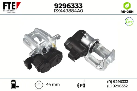 Bremssattel Hinterachse rechts FTE 9296333 Bild Bremssattel Hinterachse rechts FTE 9296333