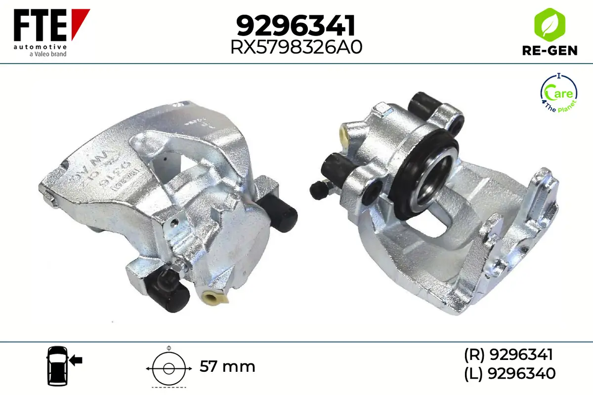 Bremssattel Vorderachse rechts FTE 9296341