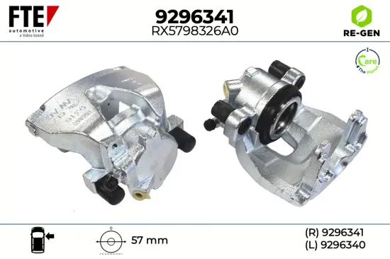 Bremssattel Vorderachse rechts FTE 9296341 Bild Bremssattel Vorderachse rechts FTE 9296341