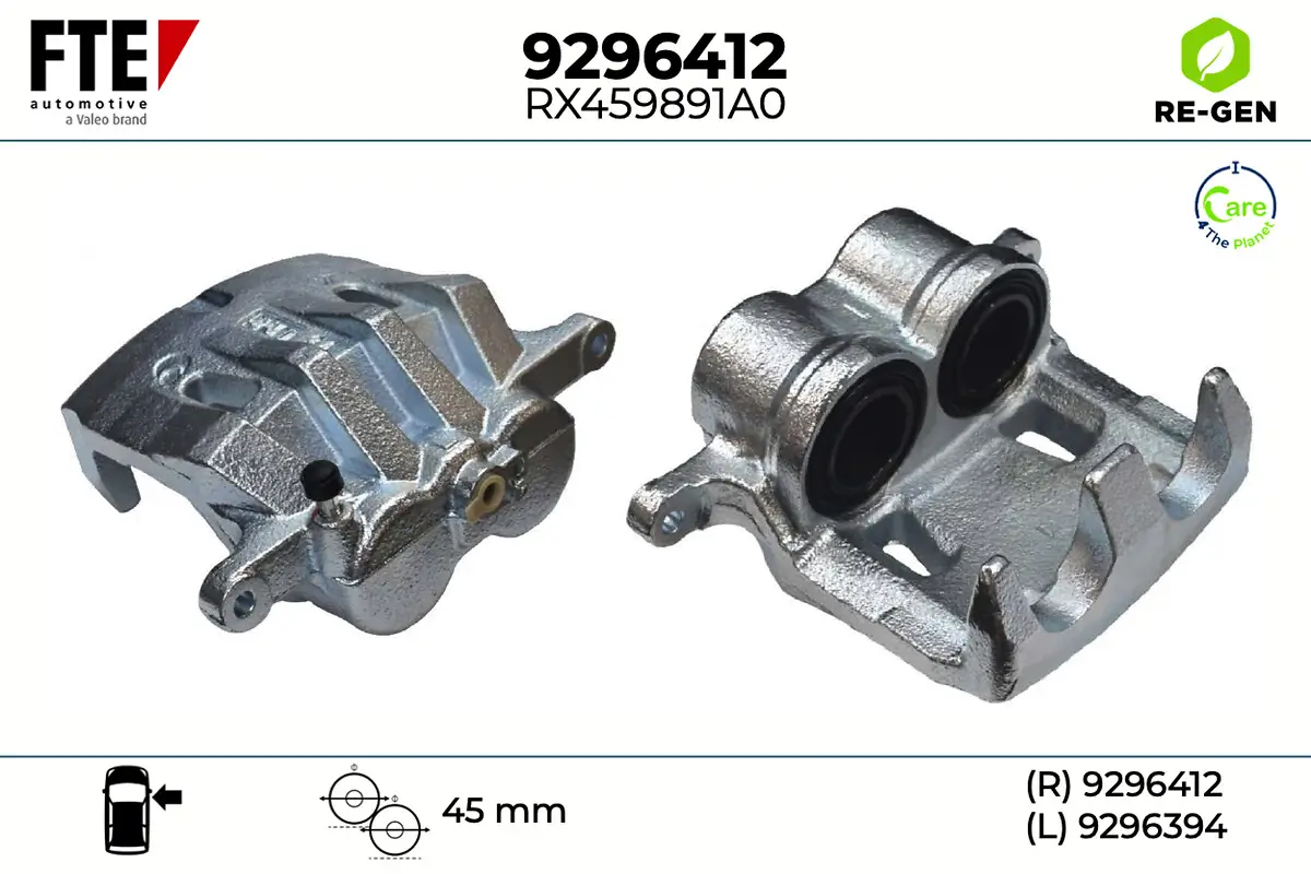 Bremssattel Vorderachse links FTE 9296412