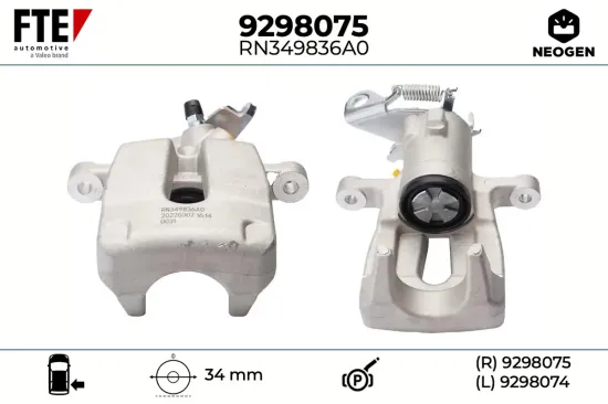 Bremssattel Hinterachse rechts FTE 9298075 Bild Bremssattel Hinterachse rechts FTE 9298075