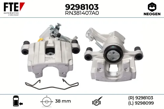 Bremssattel Hinterachse rechts FTE 9298103 Bild Bremssattel Hinterachse rechts FTE 9298103