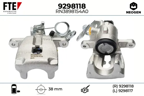 Bremssattel Hinterachse rechts FTE 9298118 Bild Bremssattel Hinterachse rechts FTE 9298118