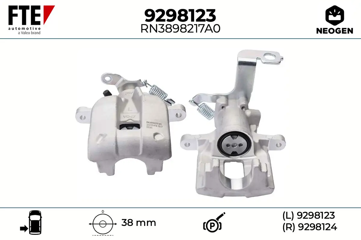 Bremssattel Hinterachse links FTE 9298123