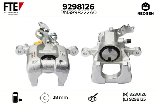 Bremssattel Hinterachse rechts FTE 9298126 Bild Bremssattel Hinterachse rechts FTE 9298126